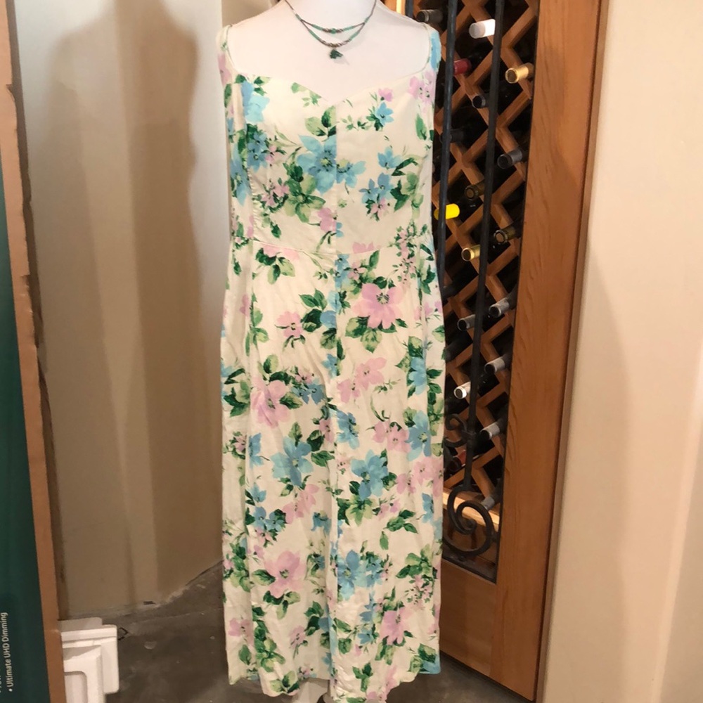 Gorgeous Plus Size Linen Spring Dress with Pockets